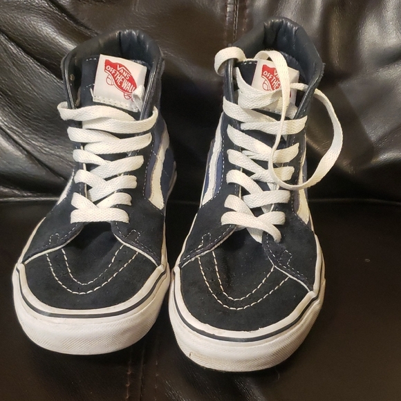 Vans Other - Vans Kids High-Top Sneakers - Navy and White